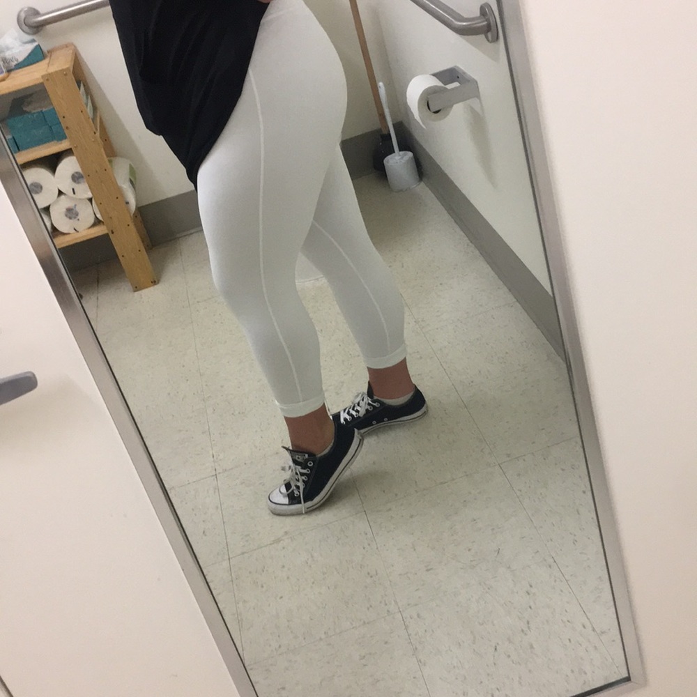 All white Leggings